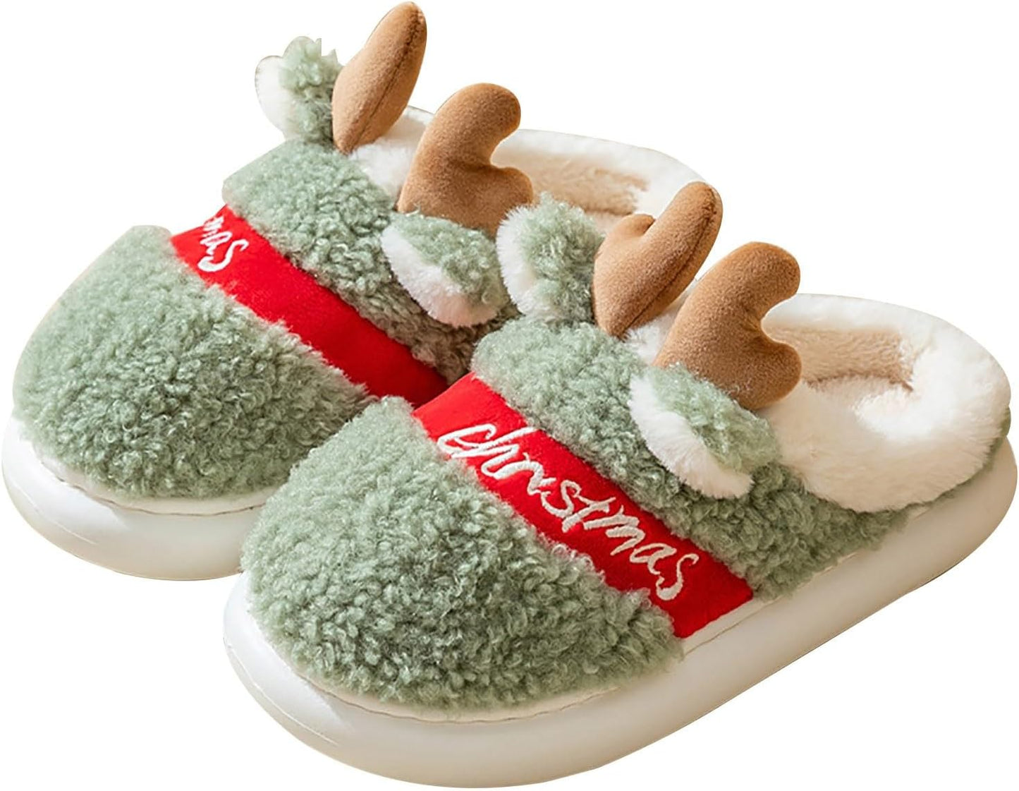 Christmas Fluffy, Warm and Cozy Slippers for Women and Men 