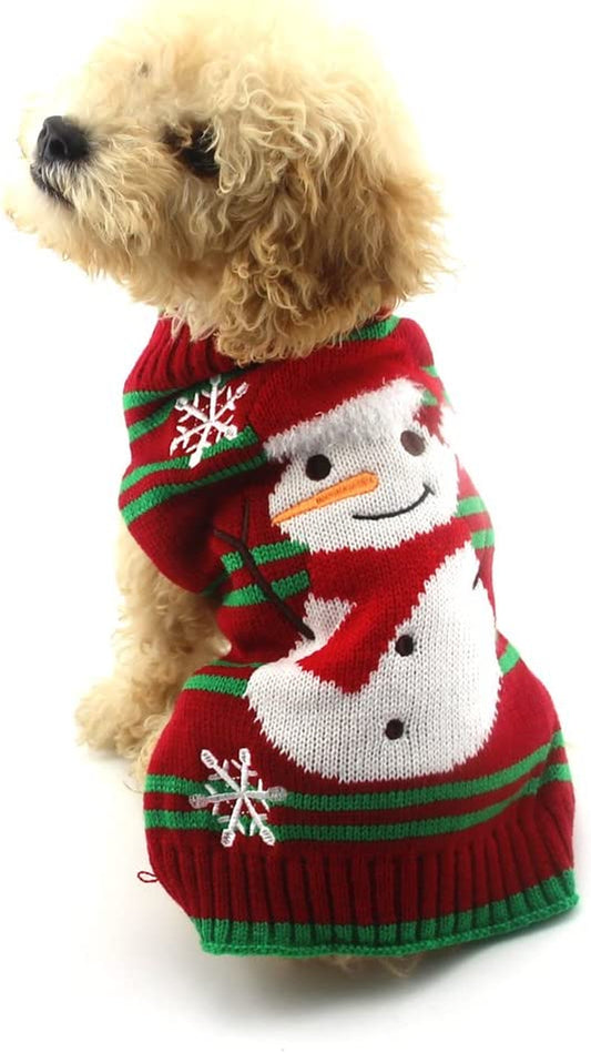 Dog Snow Sweaters Snowman 