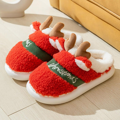 Christmas Fluffy, Warm and Cozy Slippers for Women and Men 