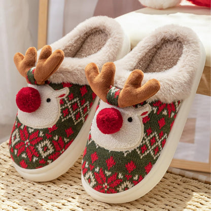 Christmas Fluffy, Warm and Cozy Slippers for Women and Men 