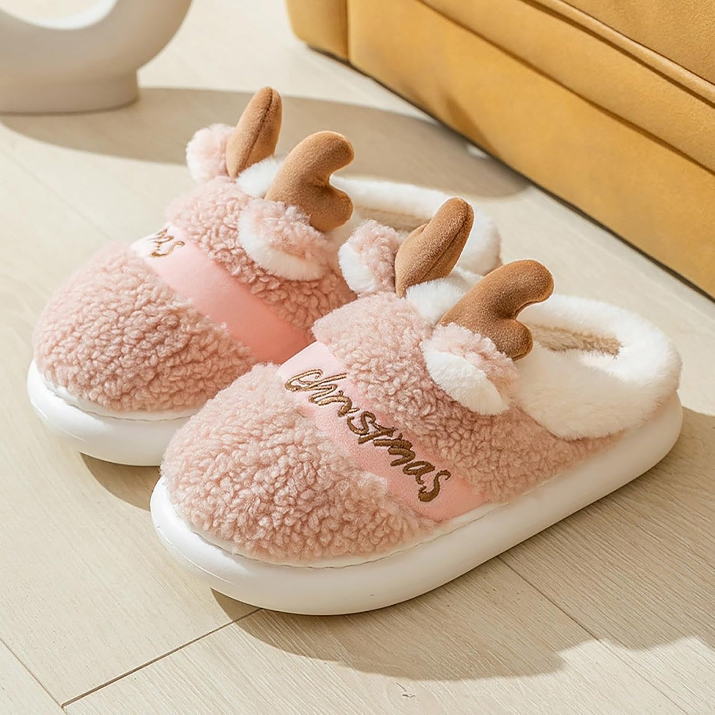 Christmas Fluffy, Warm and Cozy Slippers for Women and Men 