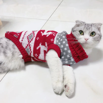 Christmas Cat Sweater 