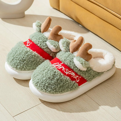 Christmas Fluffy, Warm and Cozy Slippers for Women and Men 